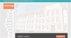 Desktop Screenshot of gymnaziumtu.cz