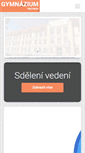Mobile Screenshot of gymnaziumtu.cz