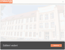 Tablet Screenshot of gymnaziumtu.cz